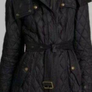 ISO - Black Burberry Finsbridge Quilted Belt